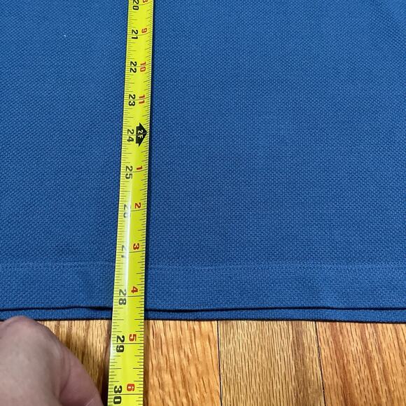 NWT Tommy Bahama On The Rocks Long Sleeve Polo Shirt Blue Silk Blend Small $128 - Picture 5 of 7